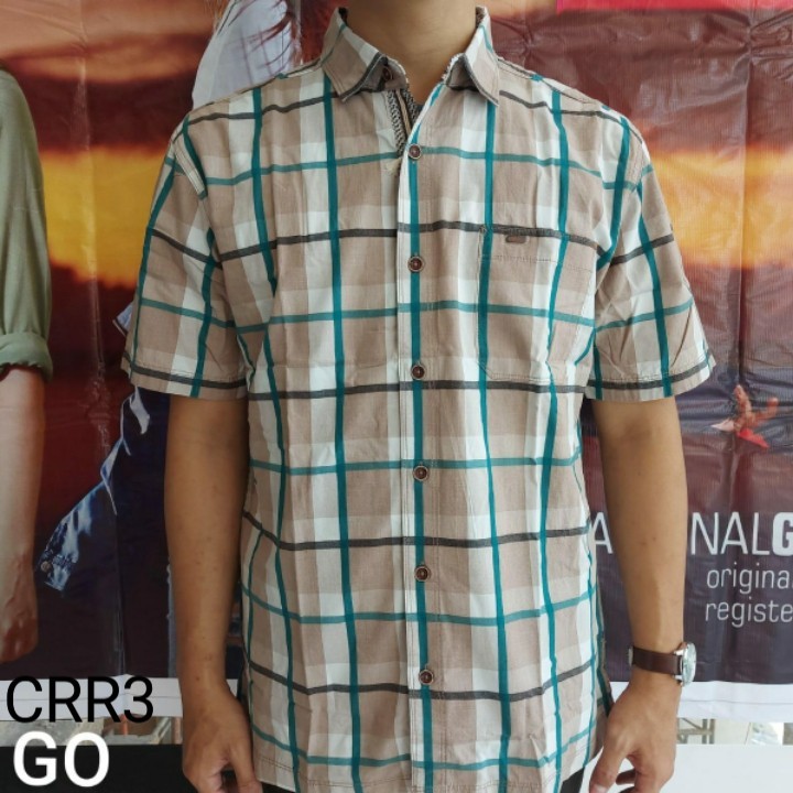 Promo Terbatass gof CRR CARDINAL KEMEJA CASUAL Hem Pria Baju Cowok Pakaian Pria Lengan Pendek