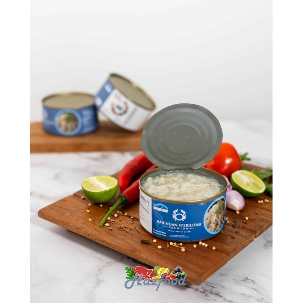 Seaprime Rajungan Sterilisasi / Daging Kepiting Rajungan Kaleng - 180 gram