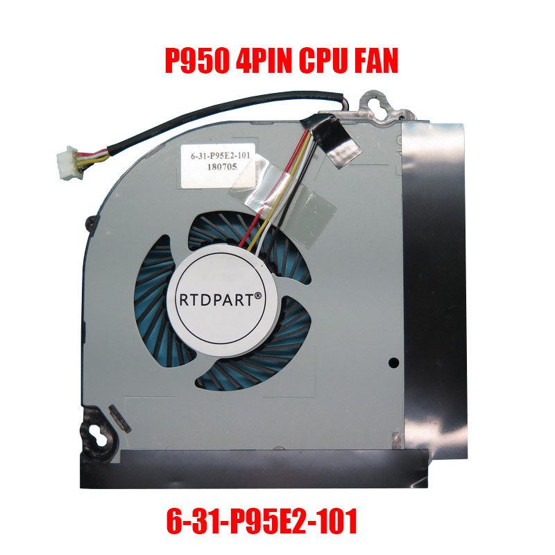 Laptop CPU GPU Fan For CLEVO P950 P950ER P950ER-CPU P950ER-GPU 6-31-P95E2-101 BS5005HS-U3E BS5005HS-