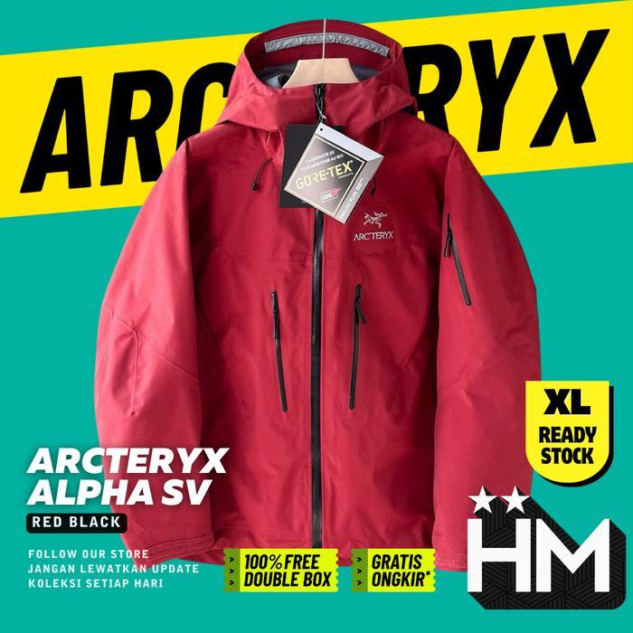 (READY - SIZE XL) Arcteryx Alpha SV Red Jacket Gorpcore Gropcore Mountain Jacket