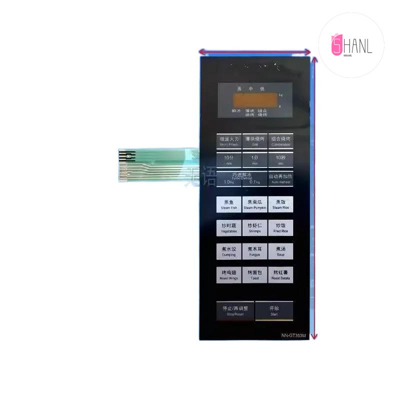 NN-GT353M for panasonic Forno microwave painel switch membrane botão fabric touch NN NN