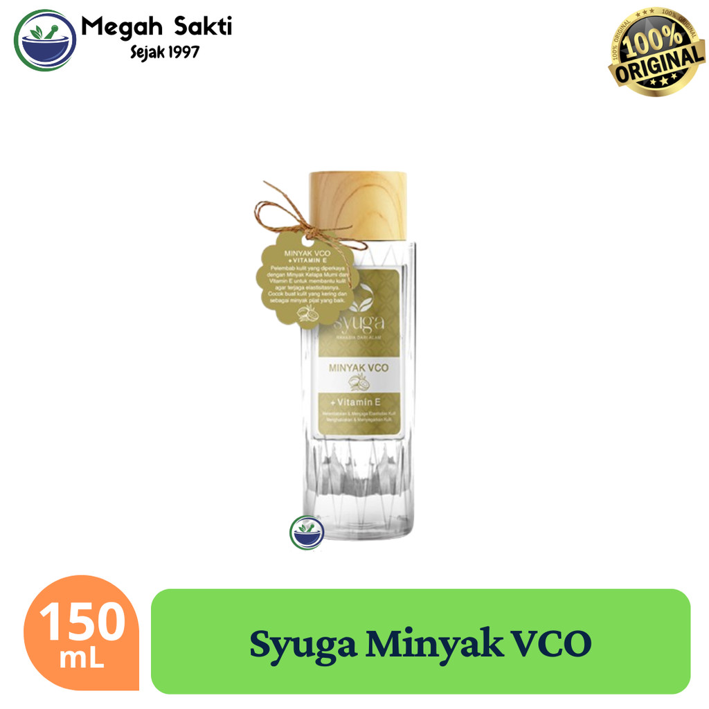 Megah Sakti - Syuga Minyak VCO Body Oil 150 mL | Minyak Penyamar Bekas Luka & Stretch mark