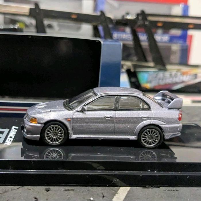 Diecast Hobby Japan Mitsubisbi Lancer Evolution VI Grey RESTRO