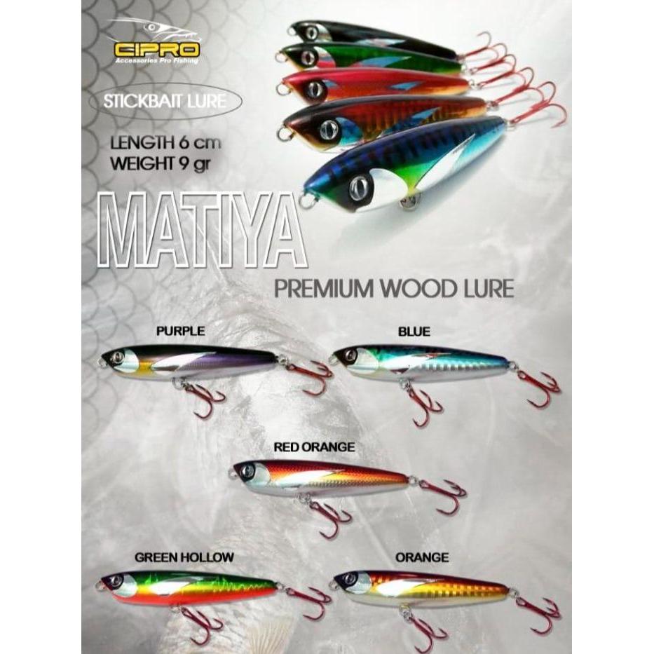 Lure Stickbait CIPRO MATIYA - Umpan Pancing Stick Bait Pensil Floating - PURPLE