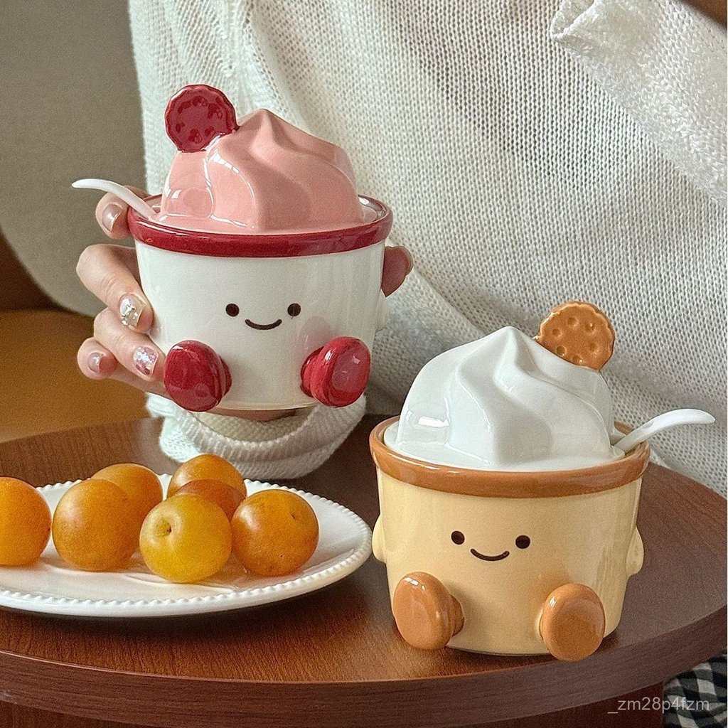 Seasoning Jar Ceramic Spice Jar Salt Jar Kitchen Household High-Value Spice Jar Full Set Seasoning B