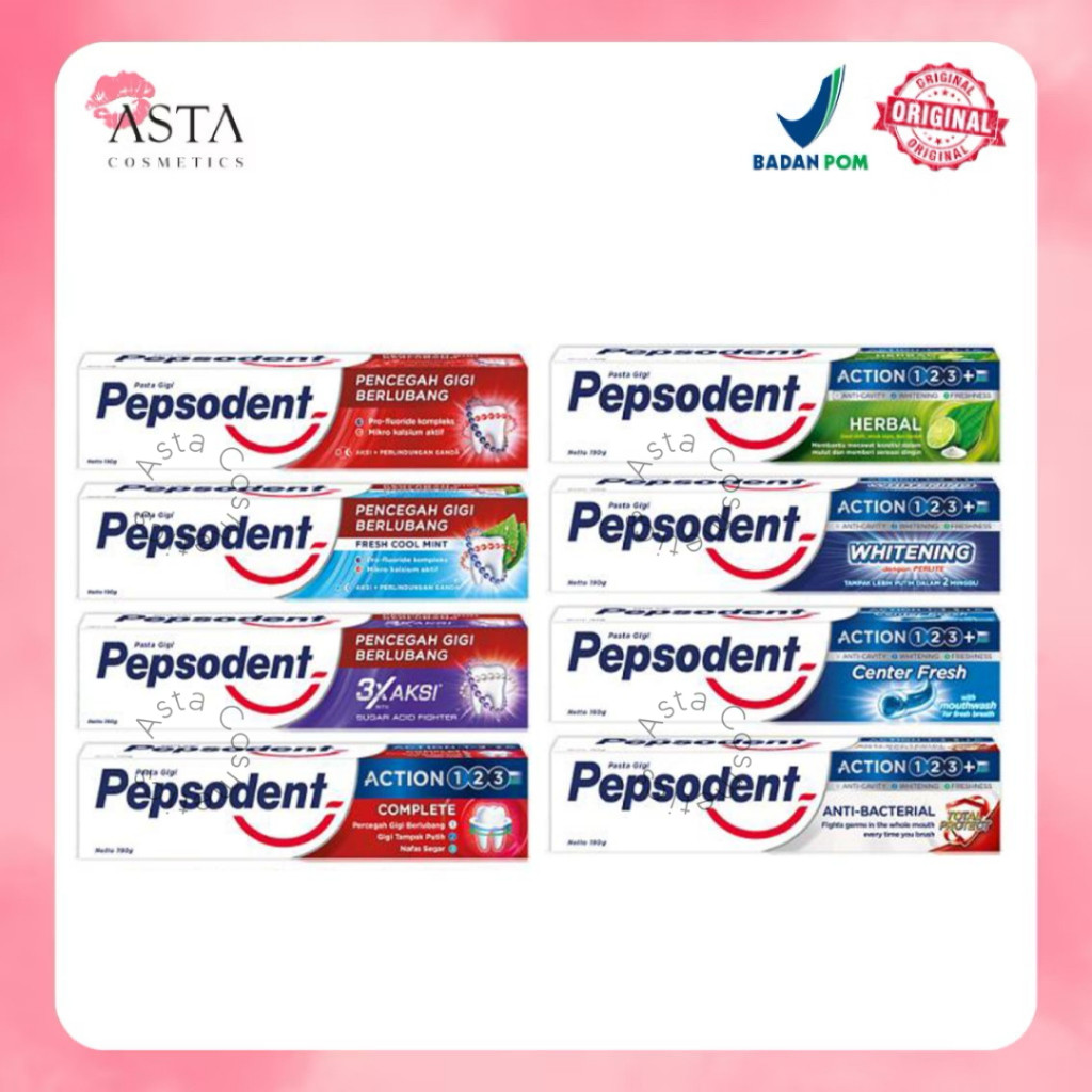 Pepsodent Pasta Gigi All Varian 150gr / 160gr