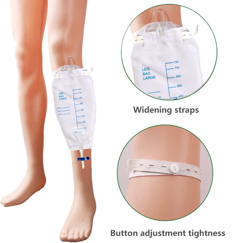 Reusable Urine Collector Drainage Leg Urinal Bags Urine Bag Leg Women Stanng Piss Strap Professional