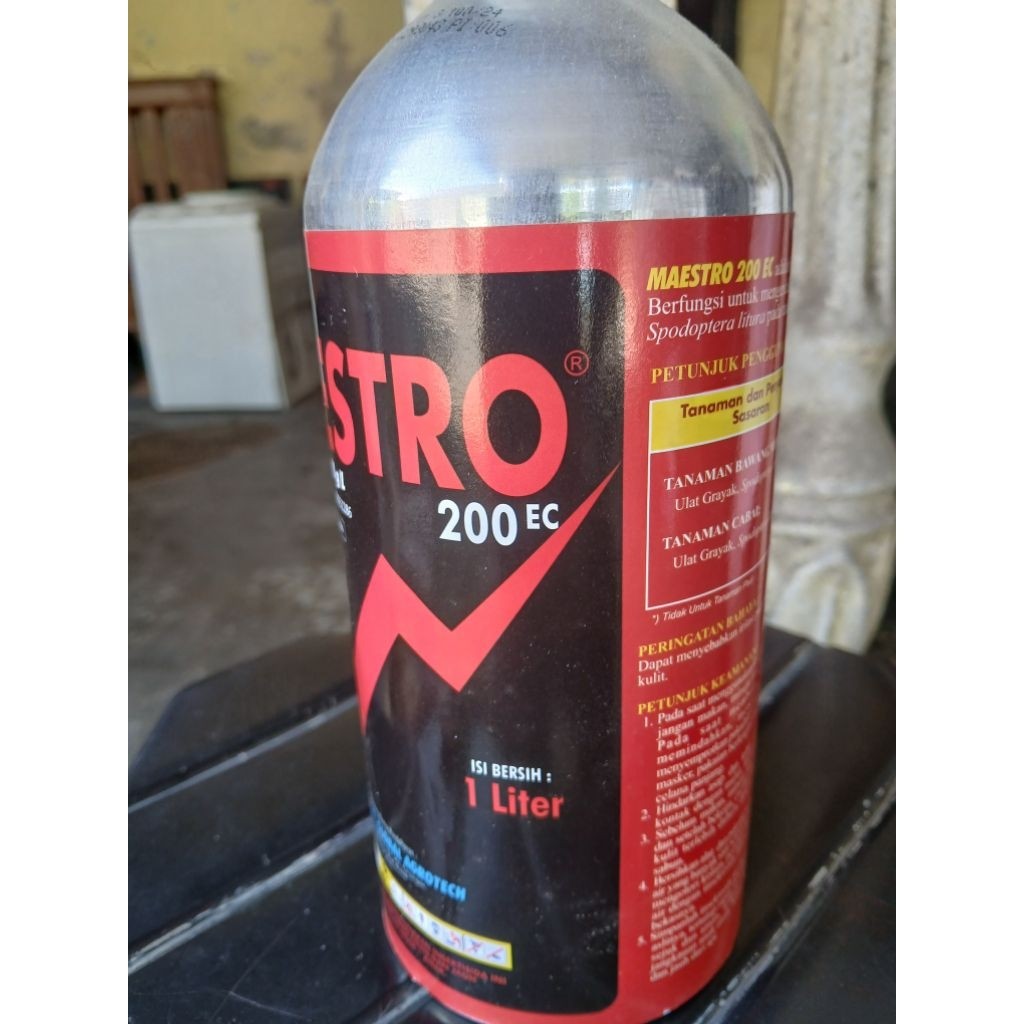 Insektisida Maestro 1 Liter Untuk Ulat Dan Lalat Buah