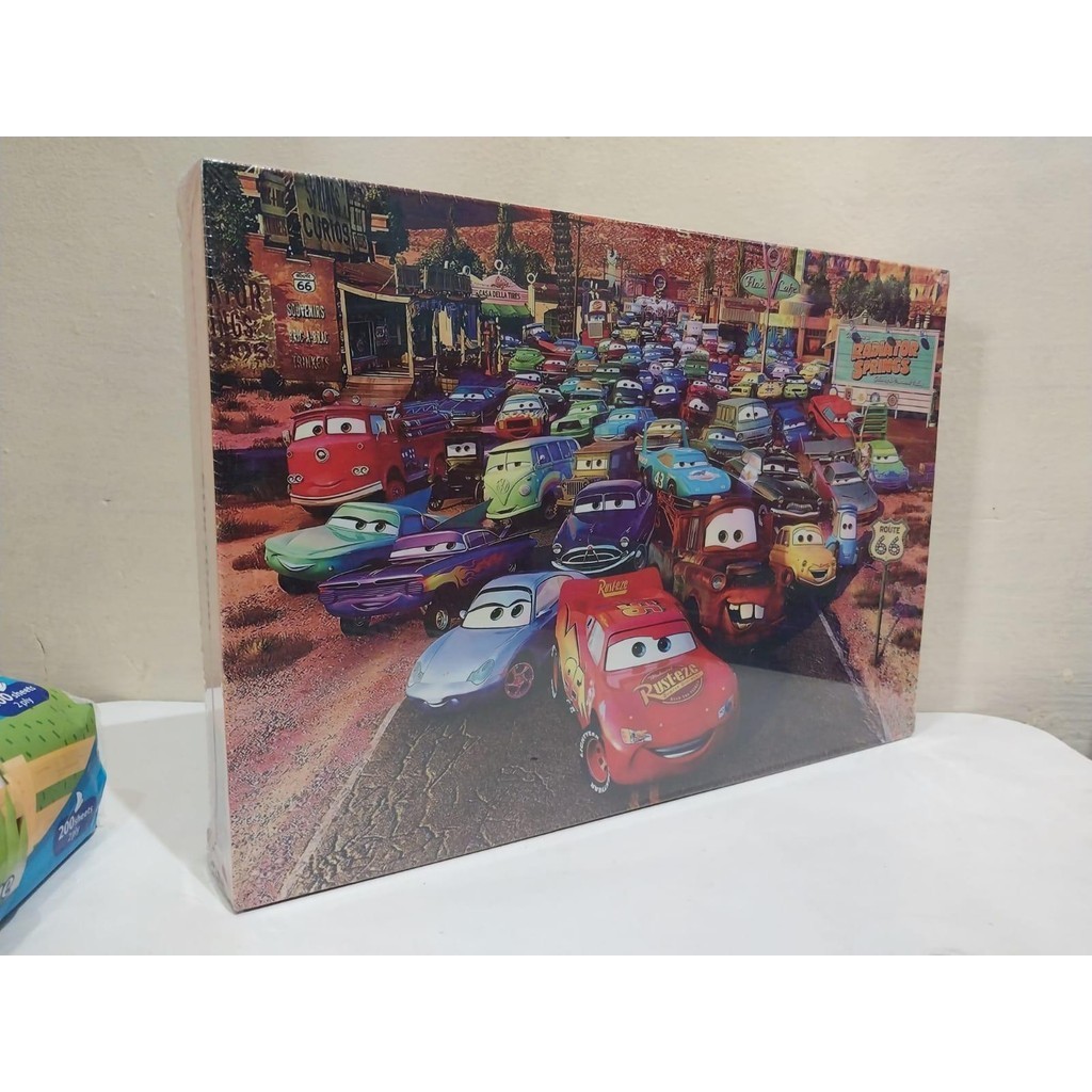 jigsaw puzzle 1000 pcs  KARTUN HITS Anak  (cars/minion/PAW patrol/robot/sponge bob) mainan scrabble
