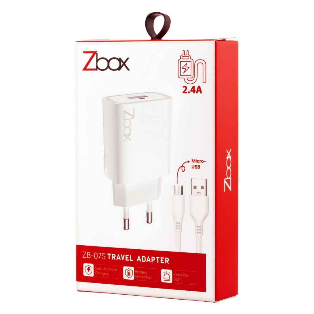 CAS ZBOX ZB-07S CHARGER ZBOX ZB-07S | MICRO | TYPE-C | ORIGINAL | FAST CHARGING