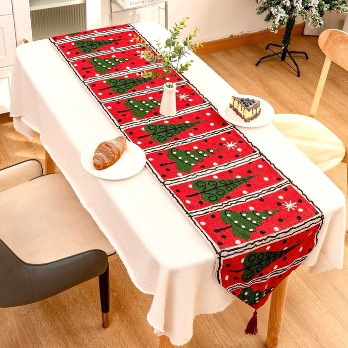 TABLE RUNNER Nuansa Natal 180 x 33 CM TAPLAK MEJA Christmas table runner taplak meja nuansa Natal Ch