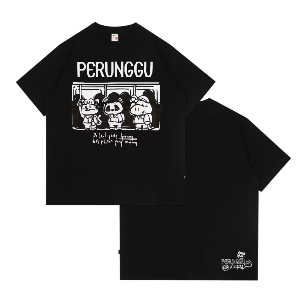 Tshirt Perunggu x CRSL Halt (Black)