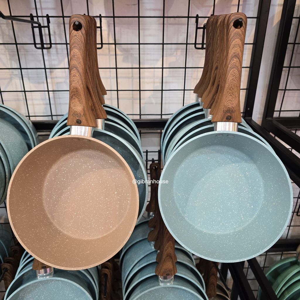 Pero Ruby Sauce Pan 18cm Tanpa Tutup Anti Lengket - Panci Masak Premium Anti Lengket & Mudah Dibersi