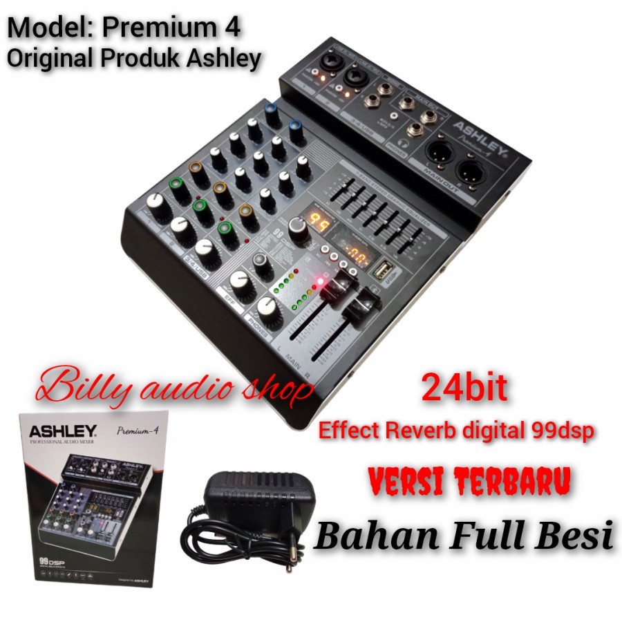 Mixer Ashley Better 4 NEW , MICROVERB BEST 4 , Premium 4 New effect reverb digital