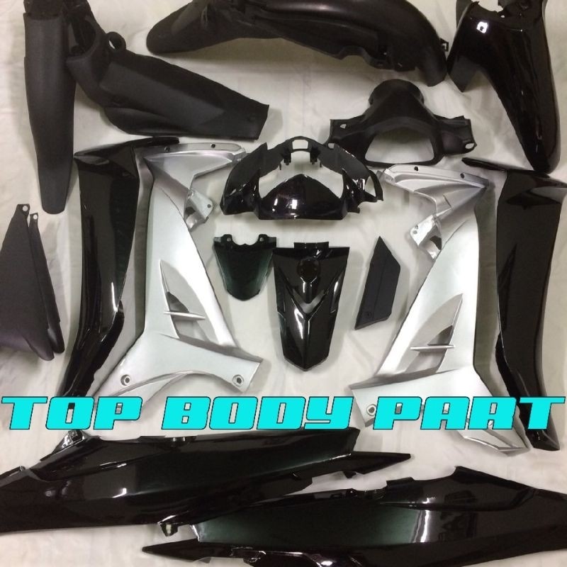 full body kasar dan halus vega r new hitam silver Terlaris.