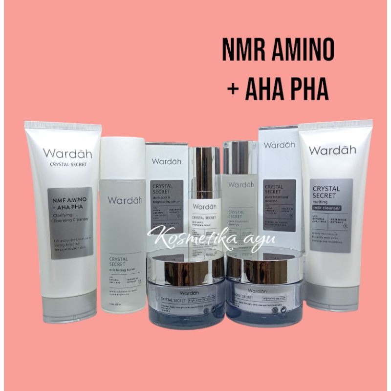 WARDAH CRYSTAL SECRET Paket Series Lengkap/ Wardah White Secret Komplit/ Cream Wardah /Krim Pencerah