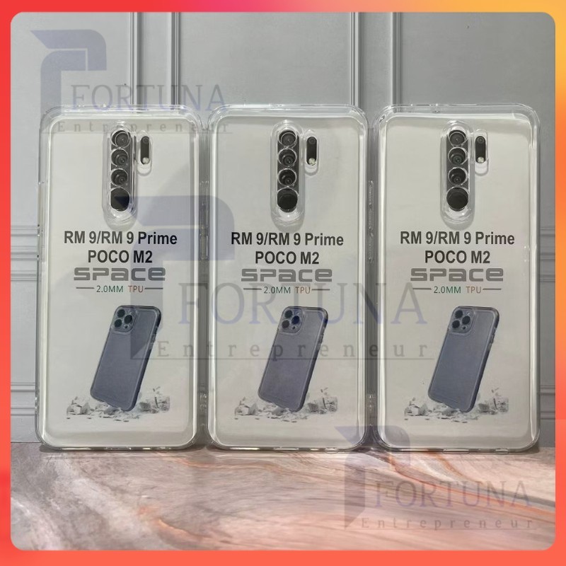 HEMAT Silikon Case Redmi 9 Redmi 9A Redmi 9C Redmi 9T Clear Bening Transparant SoftCase Space Tpu Ca