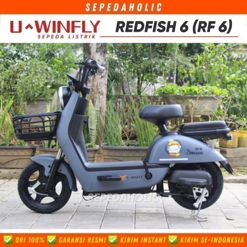 Sepeda Listrik UWINFLY REDFISH 6 / RF 6 / RF6 / Veloce 2.0 / Tomax 6.0 Electric E Bike 500 Watt