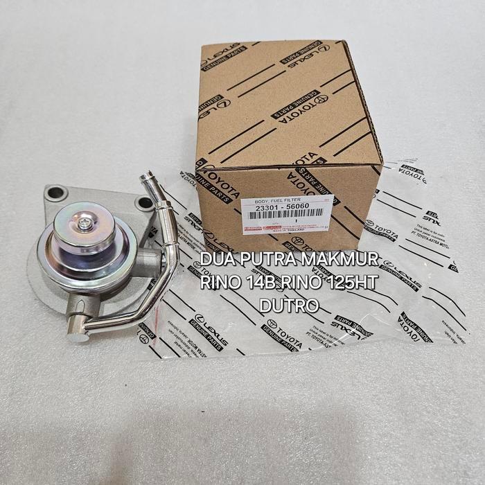 BODY FUEL FILTER HEAD FUEL FILTER ATAS RINO 14B RINO 125HT DUTRO
