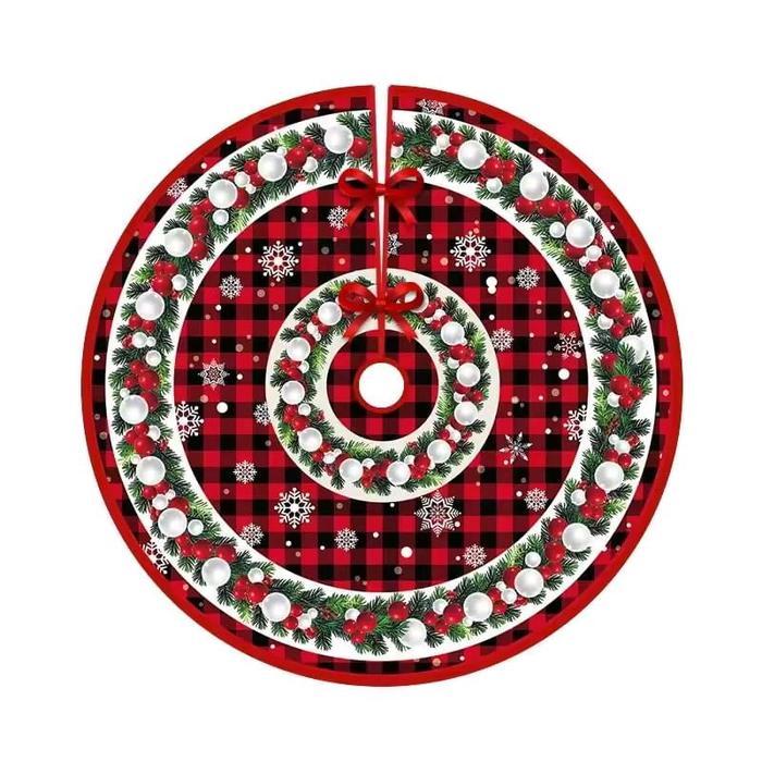 [COD] IG Christmas Tree BASE COVER Alas Pohon Natal Diameter 1 Meter - 90cm Alas Motif - A