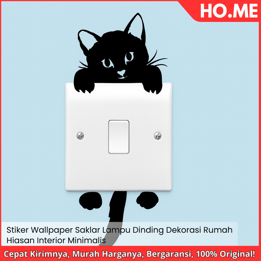 [HO.ME] Stiker Wallpaper Saklar - Lampu Dinding Dekorasi Rumah - Hiasan Interior Minimalis