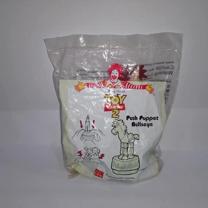 Push Puppet Bullseye Toy Story 2 Happy Meal MC Donalds RARE TaO 