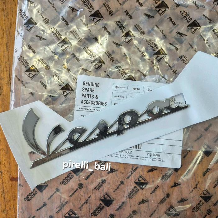 Sticker Vespa Tempong Body Samping Ori Emblem Stiker Sprint Primavera Lx LXV Vespa S GTS