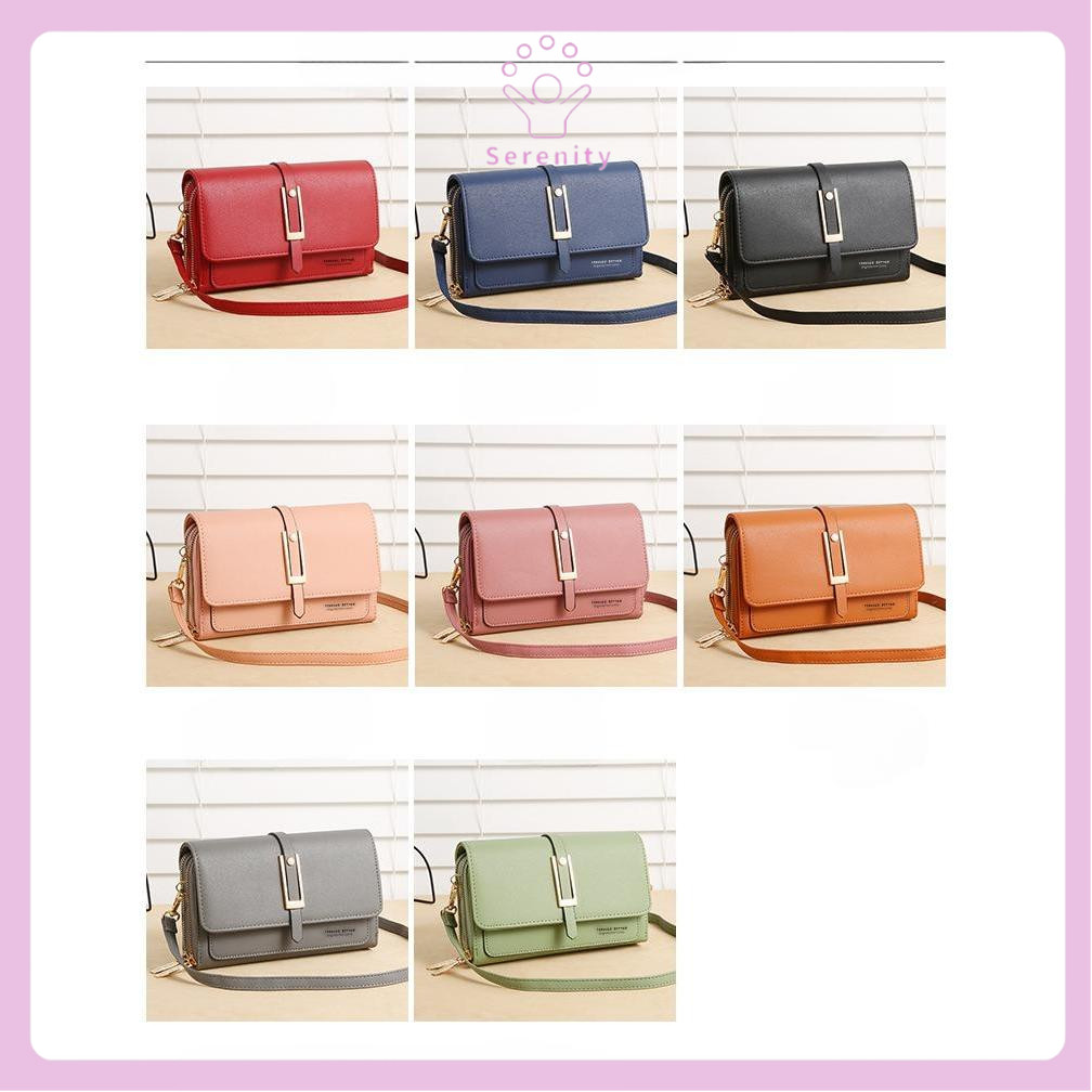 SERENITY (410) Tas Selempang Wanita Terbaru 2024 / Tas Bahu Kekinian / Dompet HP / ORI FOREVER BETTE