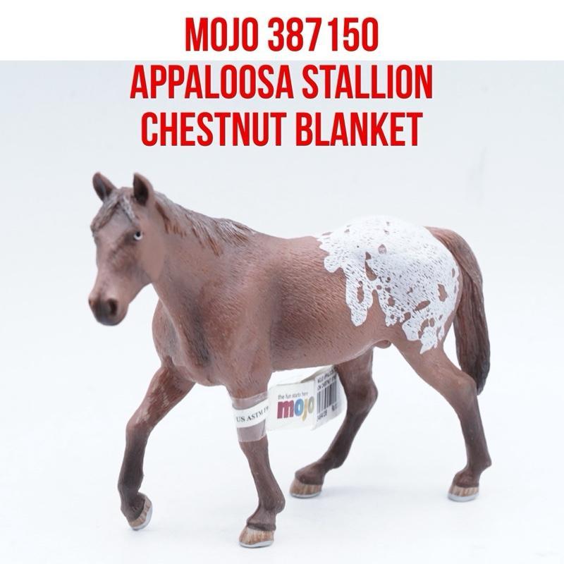 MOJO Fun 387150 Appaloosa Stallion Chestnut Blanket Horse Kuda Palouse Appaloosa Equus Caballus | Ma