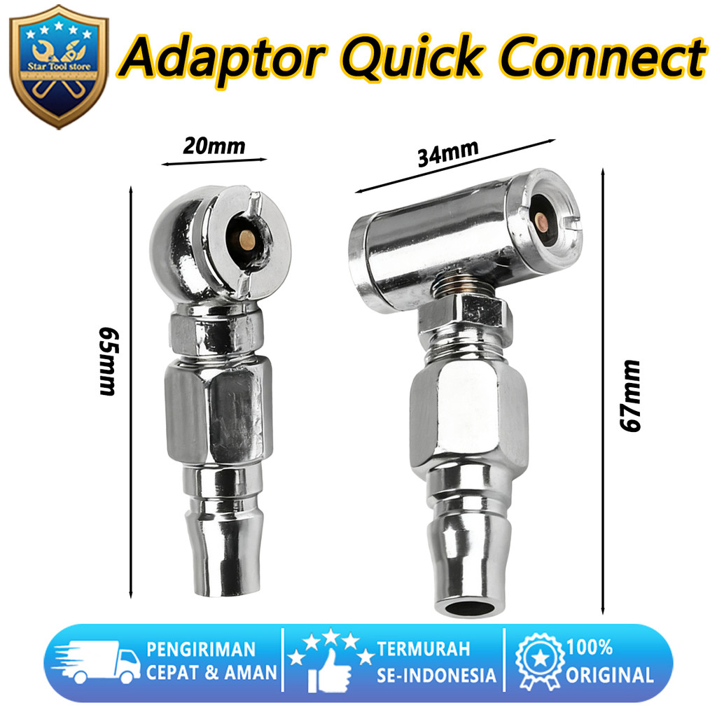 Air Chuck Panjang / Air Chuck Keong / Air Chuck Keong / Nozzle Pompa Angin Untuk Ban Mobil
