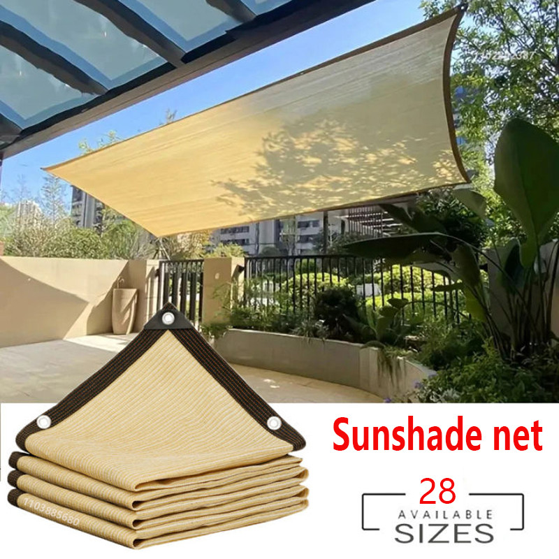 Outdoor garden sunshade net, terrace sunshade, camping sunshade net, UV protection, HDPE sunscreen f
