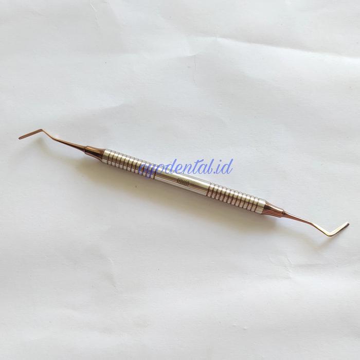 Dental instrument instrumen plastis filling teflon blue biru titanium