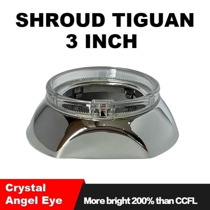 Shroud BiLED 3 Inch Bulat Ring LED  Shroud Projie 3 Inchi Harga Satuan