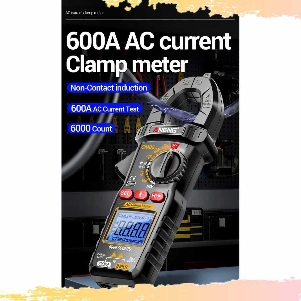 DNK - ANENG Digital Multimeter Tang Ampere Voltage NCV Tester Clamp - CM85
