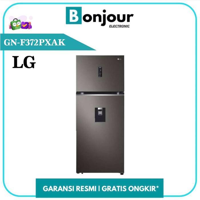 Kulkas 2 Pintu LG Water Dispenser LG GN-F372PXAK 410Liter Kulkas LG