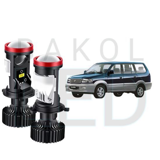 2pcs Lampu Utama LED H4 Projector High Power Mobil Toyota kijang kapsul LGX LSX KRISTA 1997 2004 BL