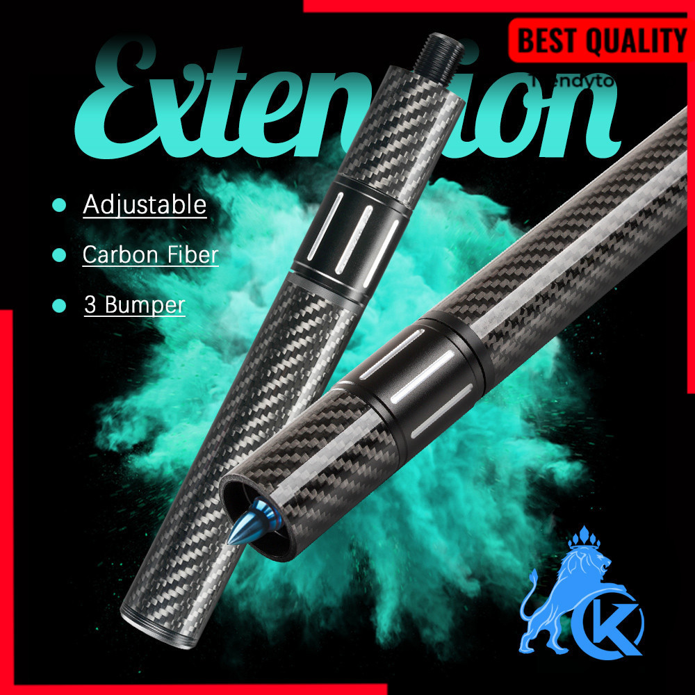 DISKON Carbon Fiber Billiards Extension Bumper, Extendable Stick, Billiard Accessories for Mezz Pred
