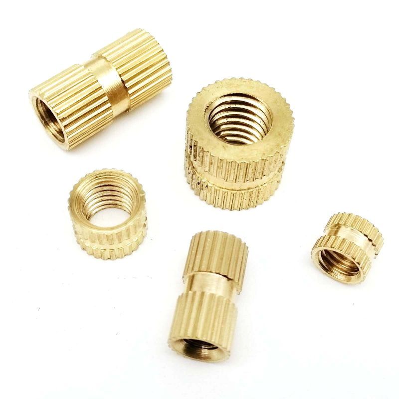 100pcs Bras Knur Tanam M3 Insert Nut Mur Tanam Female Thread Brass Insert Nut M3