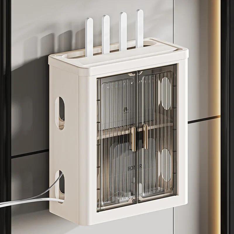 Router Storage Box Wall Mounted Wifi Wireless Tv SetTop Box Socket Placement Storage Rack