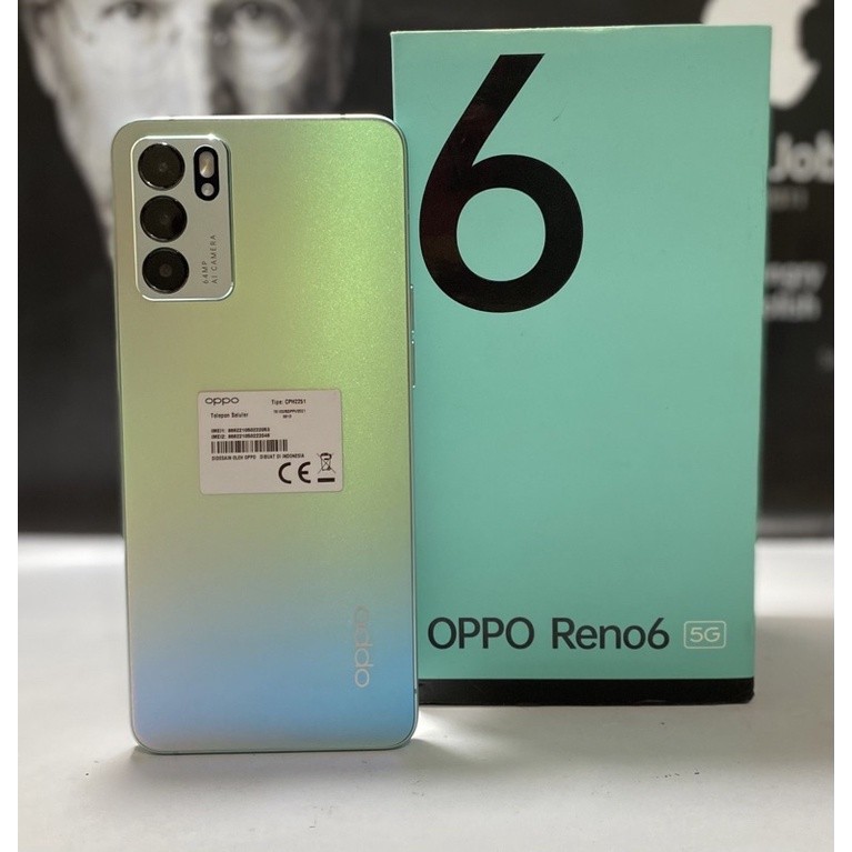 Oppo Reno 6 4G | 5G  Ram 8 Rom 128GB Second Resmi