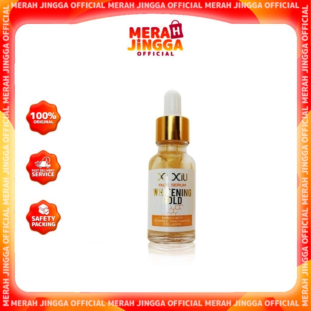 Xi XiU Face Serum Whitening Gold | XiXiu Serum Gold | Merah Jingga Official