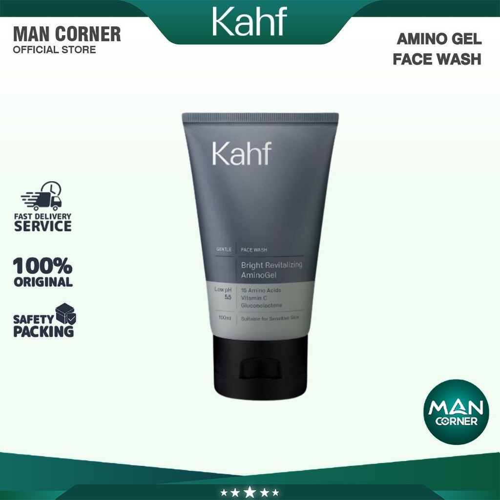 Kahf Bright Revitalizing Amino Gel Face Wash 100 ml | Man Corner