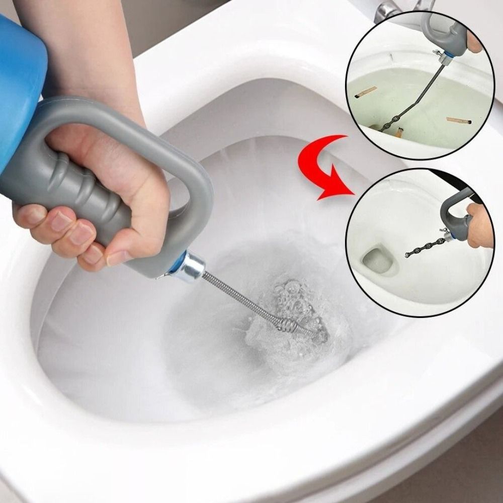 Handheld Sewer Pipe Plunger Dredge 3457 Meters Extendable Clogged Remover Sturdy Snake Spring Pipe P