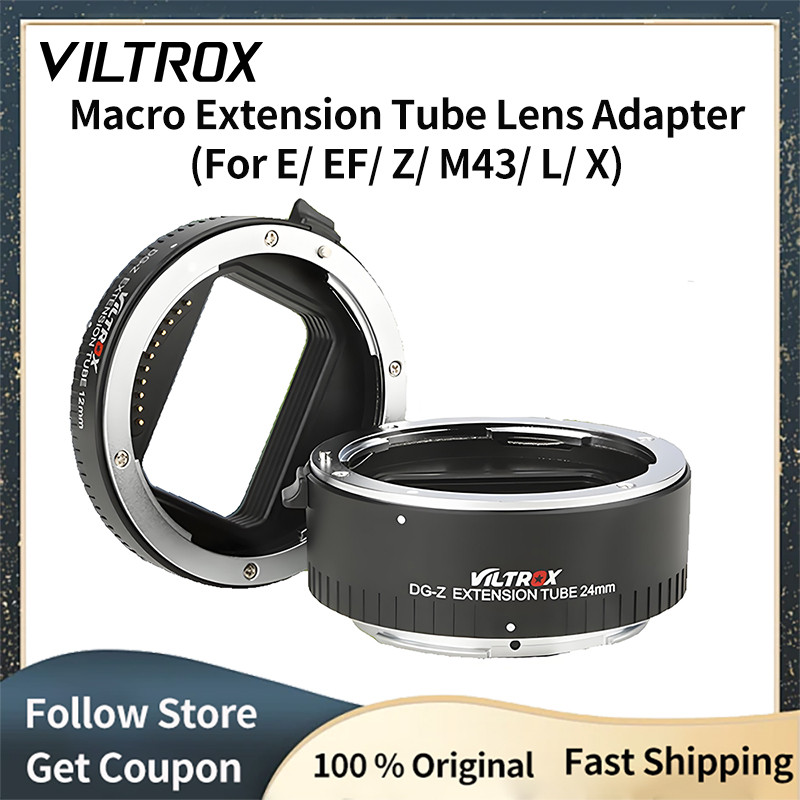 Viltrox AF Macro Extension Tube Lens Adapter for Sony E Canon EF Nikon Z onic Olympus M43 Leica L Fu