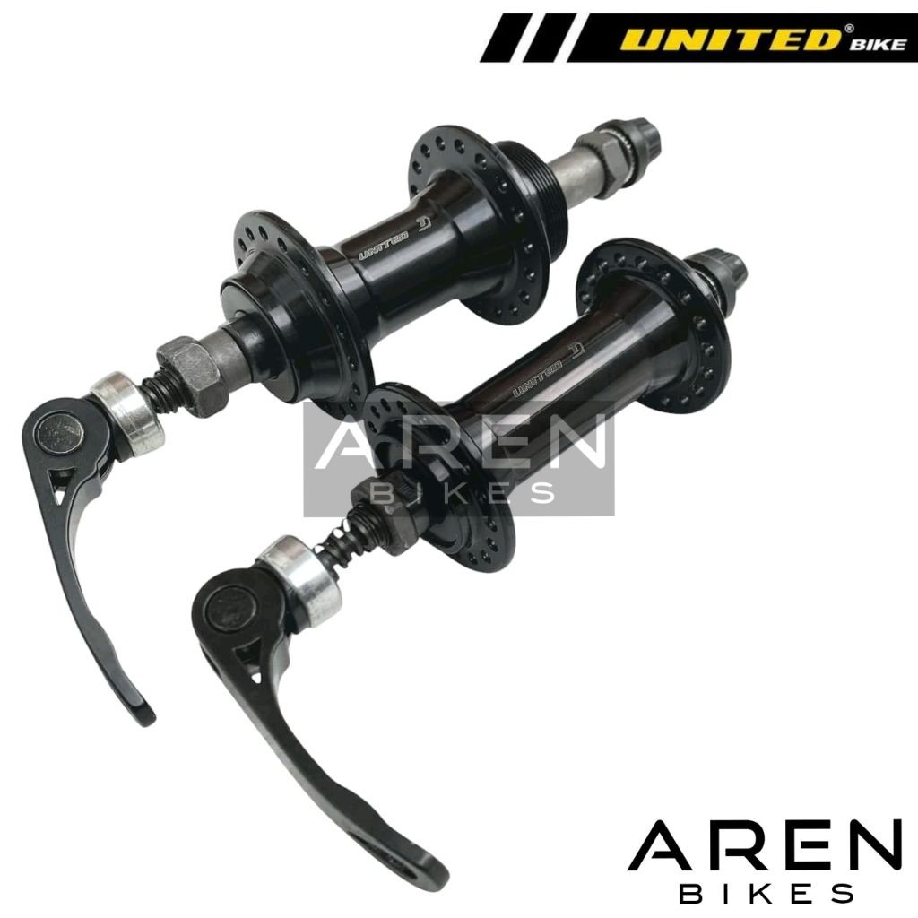 Terbaru HUB FREEHUB UNITED LUBANG 36 ULIR DRAT 5 6 7 8 9 10 SPEED 36H HOLE ALLOY NAP DEPAN BELAKANG 