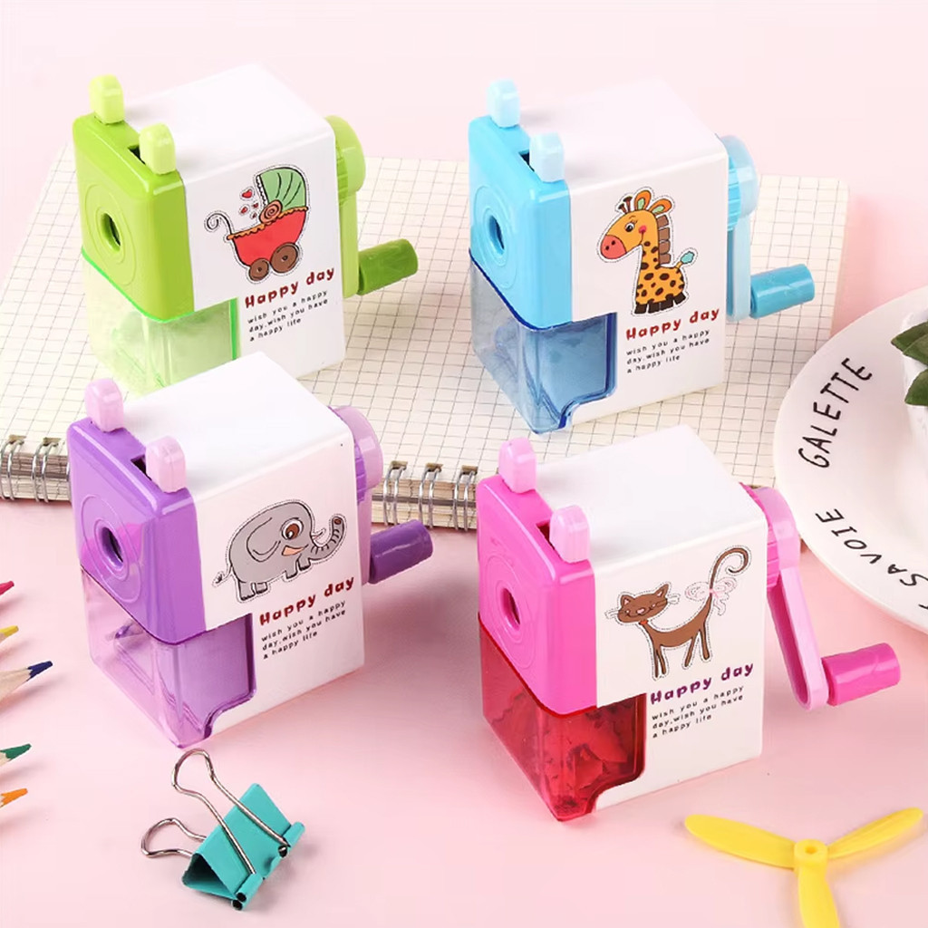 KBR Rautan Serutan Pensil Putar Gaya Kartun Sharpener Rautan Meja S149