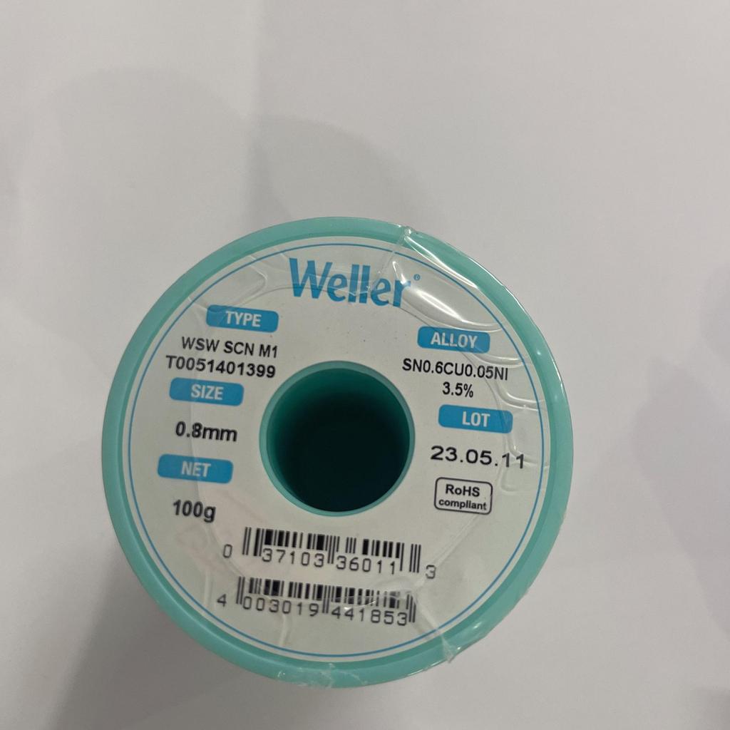 German Imported WELLER Solder Wire Silver Contain Solder Wire Sn965Ag3Cu05 Containing 35% soldering 