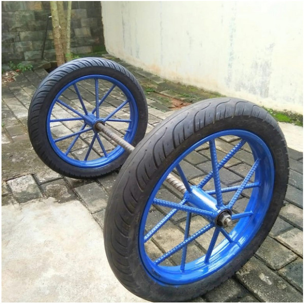 Roda Gerobak Roda Becak + as Ring 14