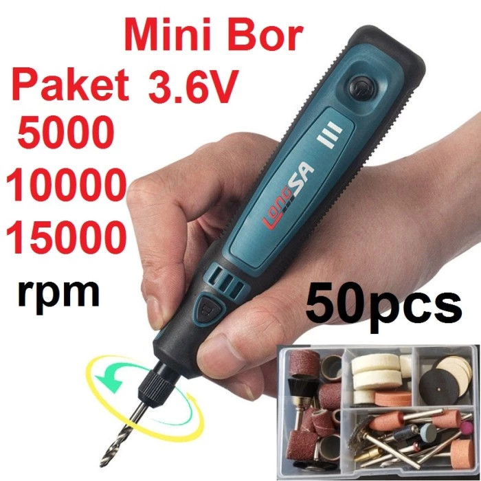 Bor Mini Grinder Baterai 3.6 V Set