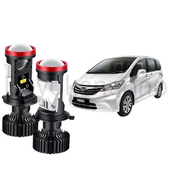 2pcs Lampu Utama LED H4 Projector High Power Mobil Honda Freed 2009 2017 Byk